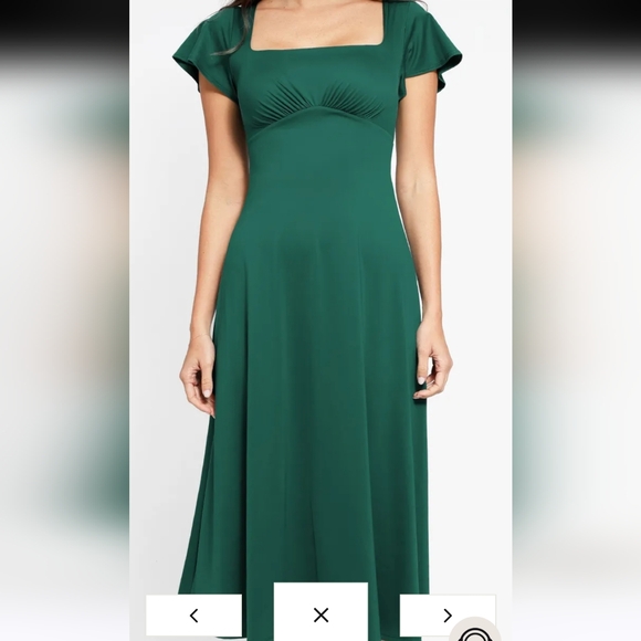 Emerald Green Built-in shapewear dress - Picture 5 of 13